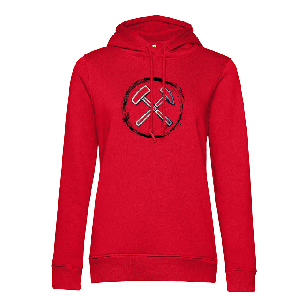 POTTPLÖRREN Mädels Hoodie Eisen & Schlägel Print auf der Brust