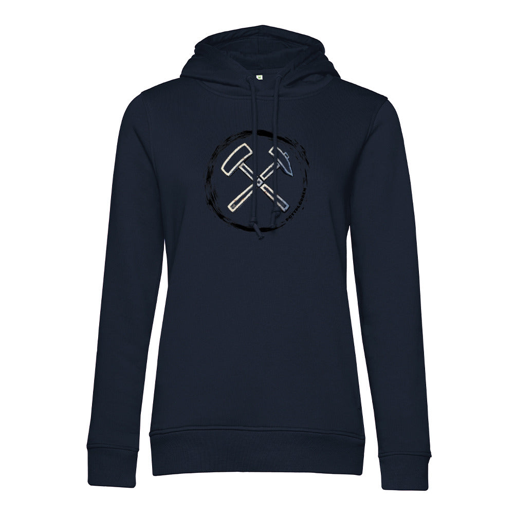 POTTPLÖRREN Mädels Hoodie Eisen & Schlägel Print auf der Brust