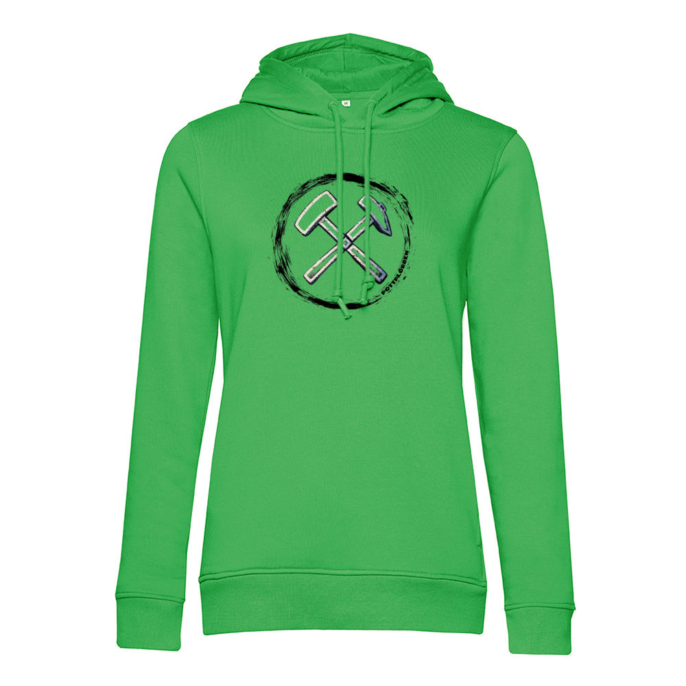 POTTPLÖRREN Mädels Hoodie Eisen & Schlägel Print auf der Brust
