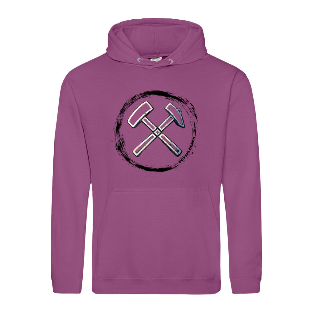 POTTPLÖRREN Kumpel Hoodie mit Eisen & Schlägel Print auffe Brust