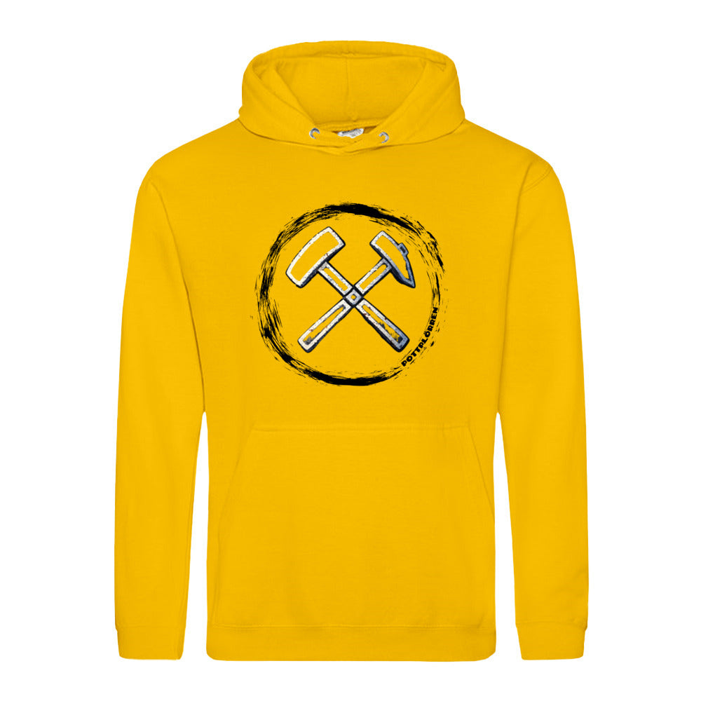 POTTPLÖRREN Kumpel Hoodie mit Eisen & Schlägel Print auffe Brust