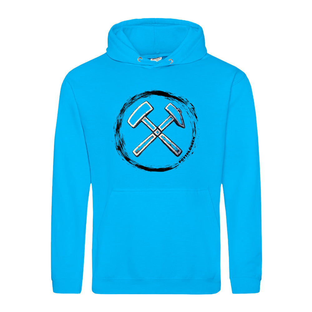 POTTPLÖRREN Kumpel Hoodie mit Eisen & Schlägel Print auffe Brust