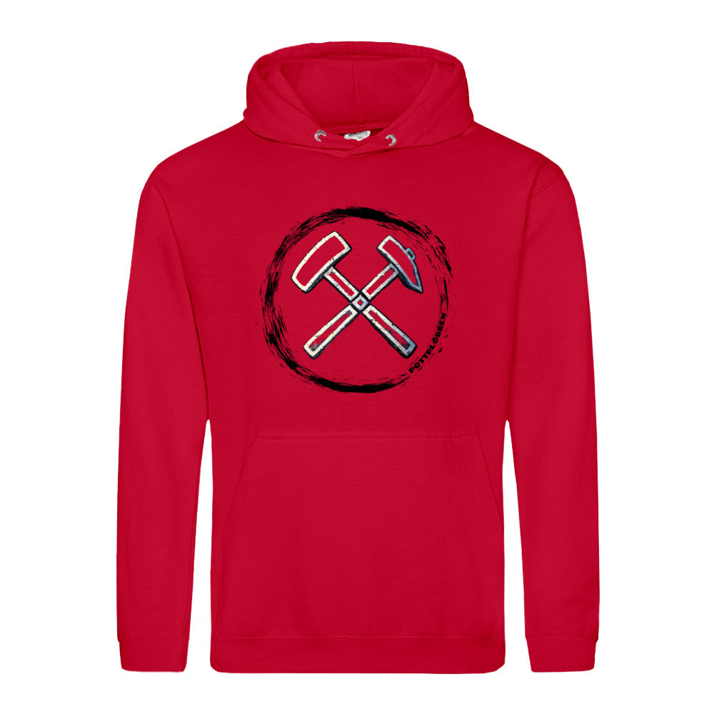 POTTPLÖRREN Kumpel Hoodie mit Eisen & Schlägel Print auffe Brust