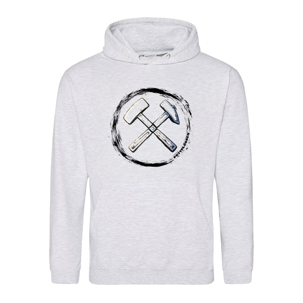 POTTPLÖRREN Kumpel Hoodie mit Eisen & Schlägel Print auffe Brust