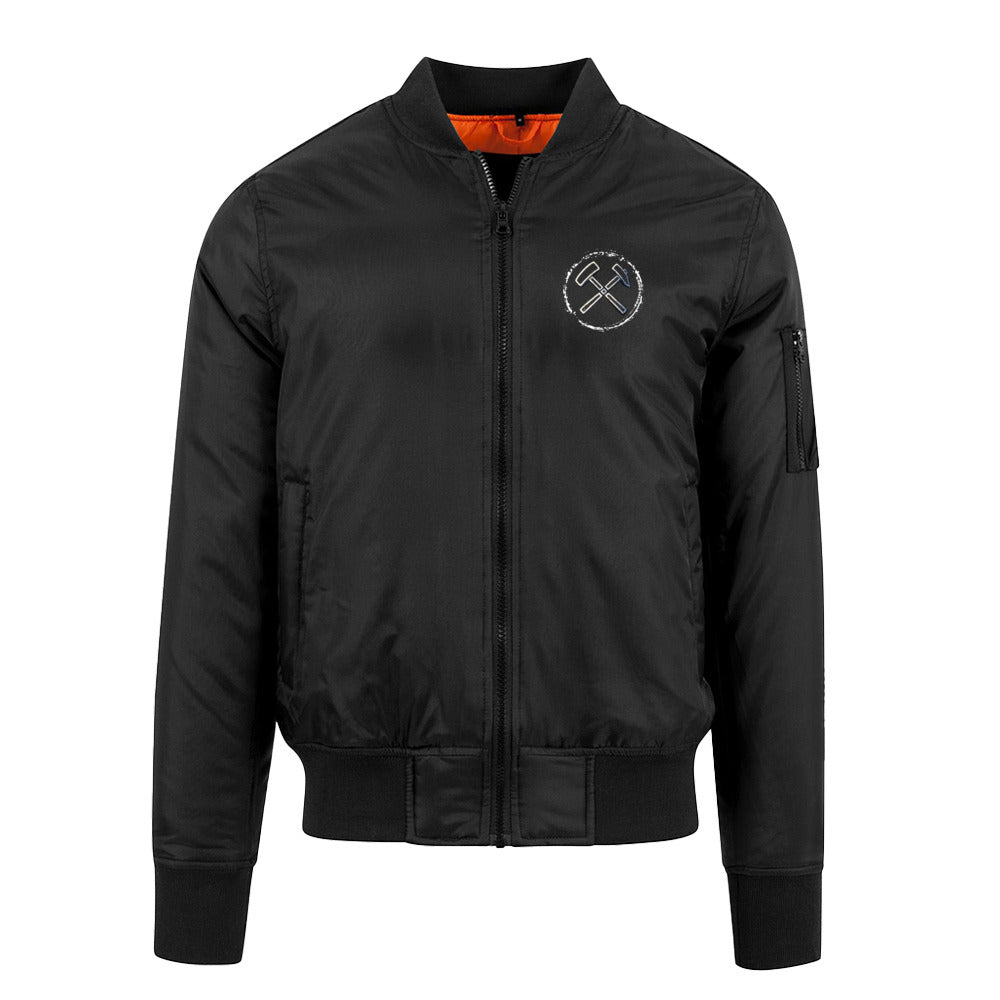 POTTPLÖRREN Bomberjacke mit Eisen & Schlägel Brustprint
