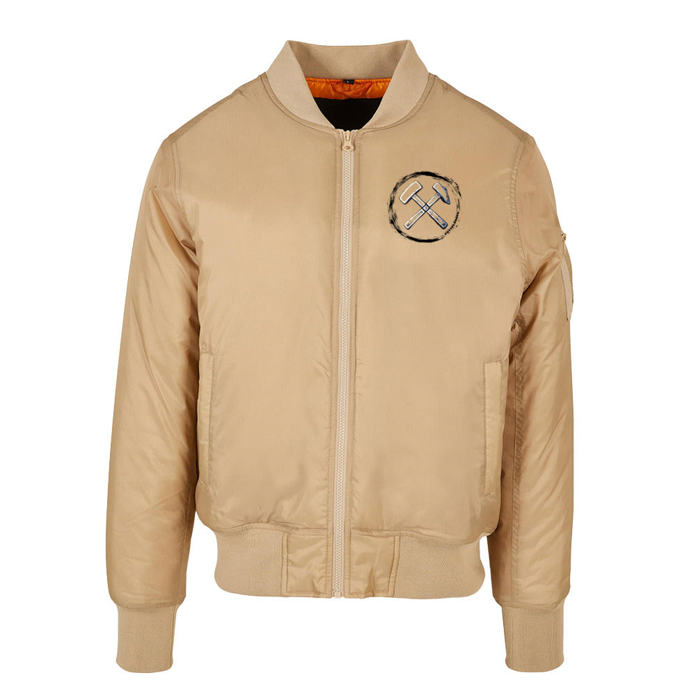POTTPLÖRREN Bomberjacke mit Eisen & Schlägel Brustprint