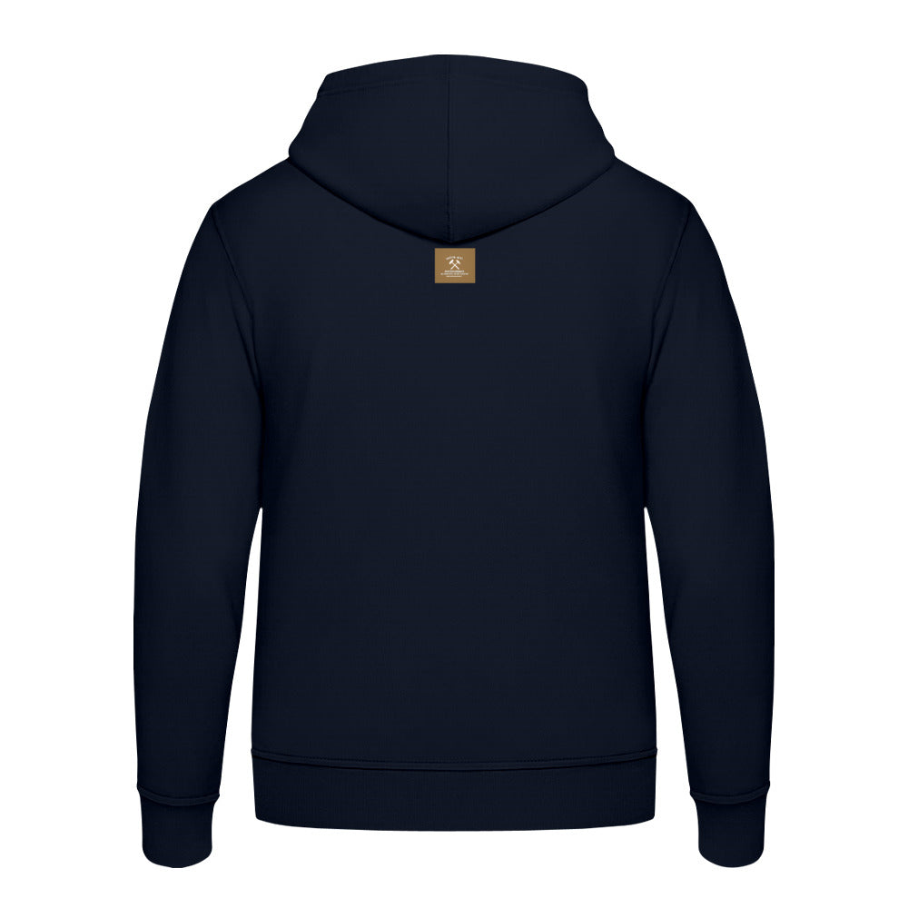 POTTPLÖRREN Zipper Jacke/Hoodie mit Eisen & Schlägel Print unisex