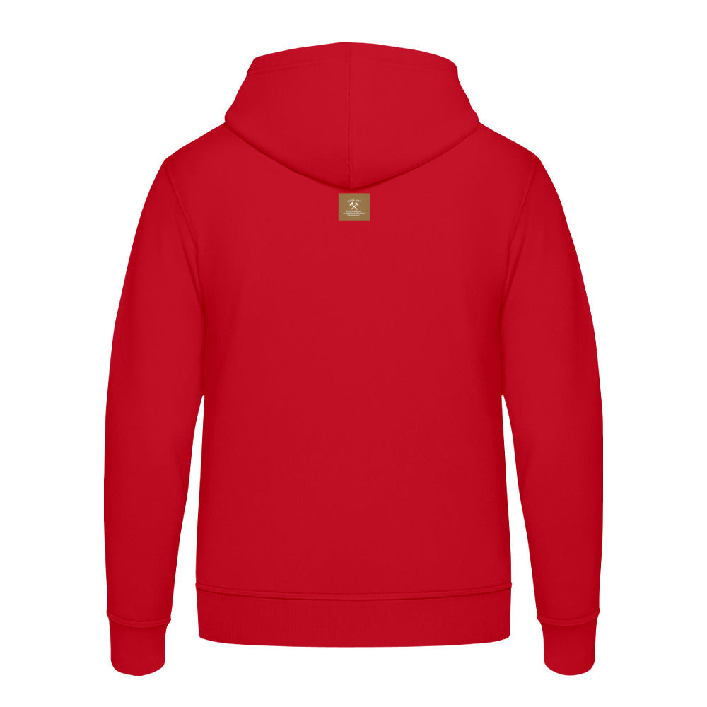 POTTPLÖRREN Zipper Jacke/Hoodie mit Eisen & Schlägel Print unisex