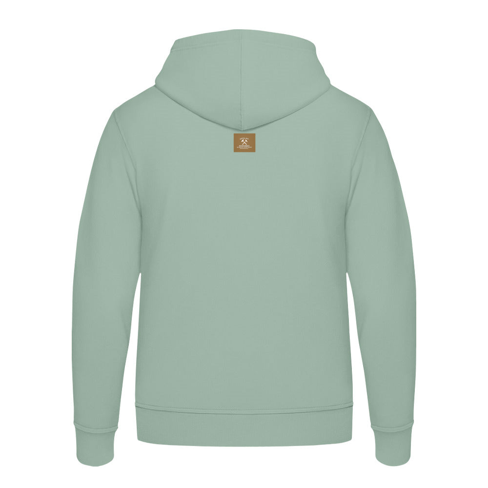 POTTPLÖRREN Zipper Jacke/Hoodie mit Eisen & Schlägel Print unisex
