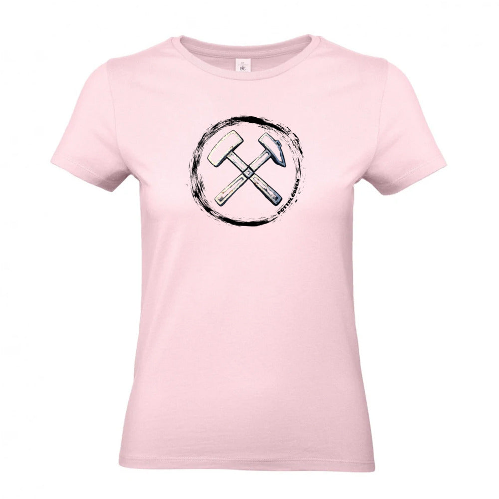 POTTPLÖRREN Mädels Shirt femininer Schnitt mit Eisen & Schlägel Print in vielen Farben