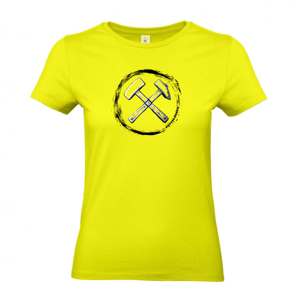 POTTPLÖRREN Mädels Shirt femininer Schnitt mit Eisen & Schlägel Print in vielen Farben