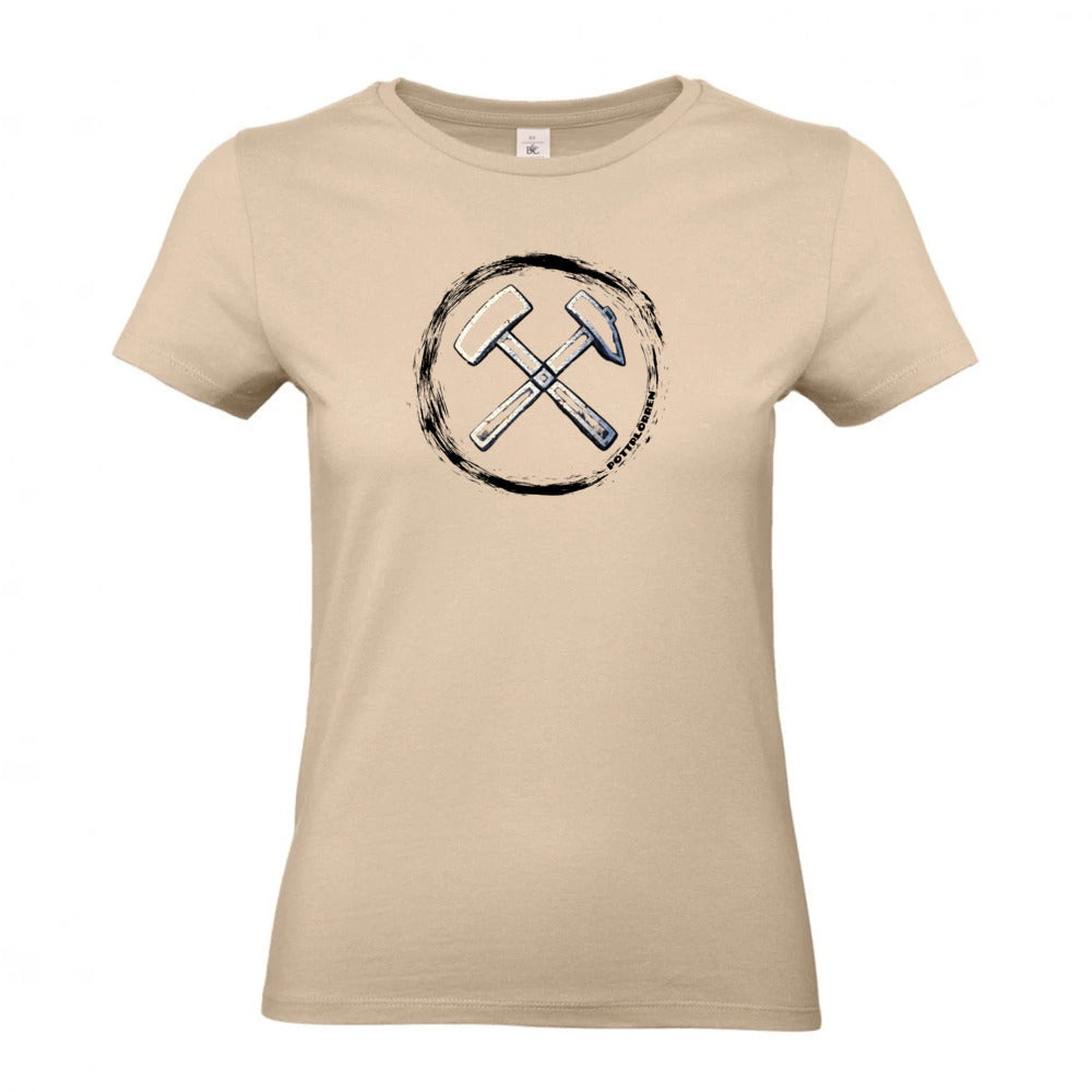 POTTPLÖRREN Mädels Shirt femininer Schnitt mit Eisen & Schlägel Print in vielen Farben