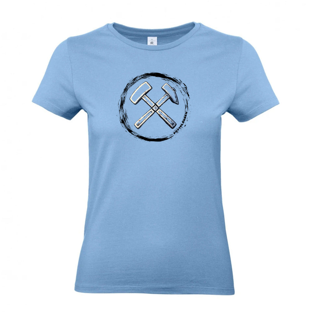 POTTPLÖRREN Mädels Shirt femininer Schnitt mit Eisen & Schlägel Print in vielen Farben