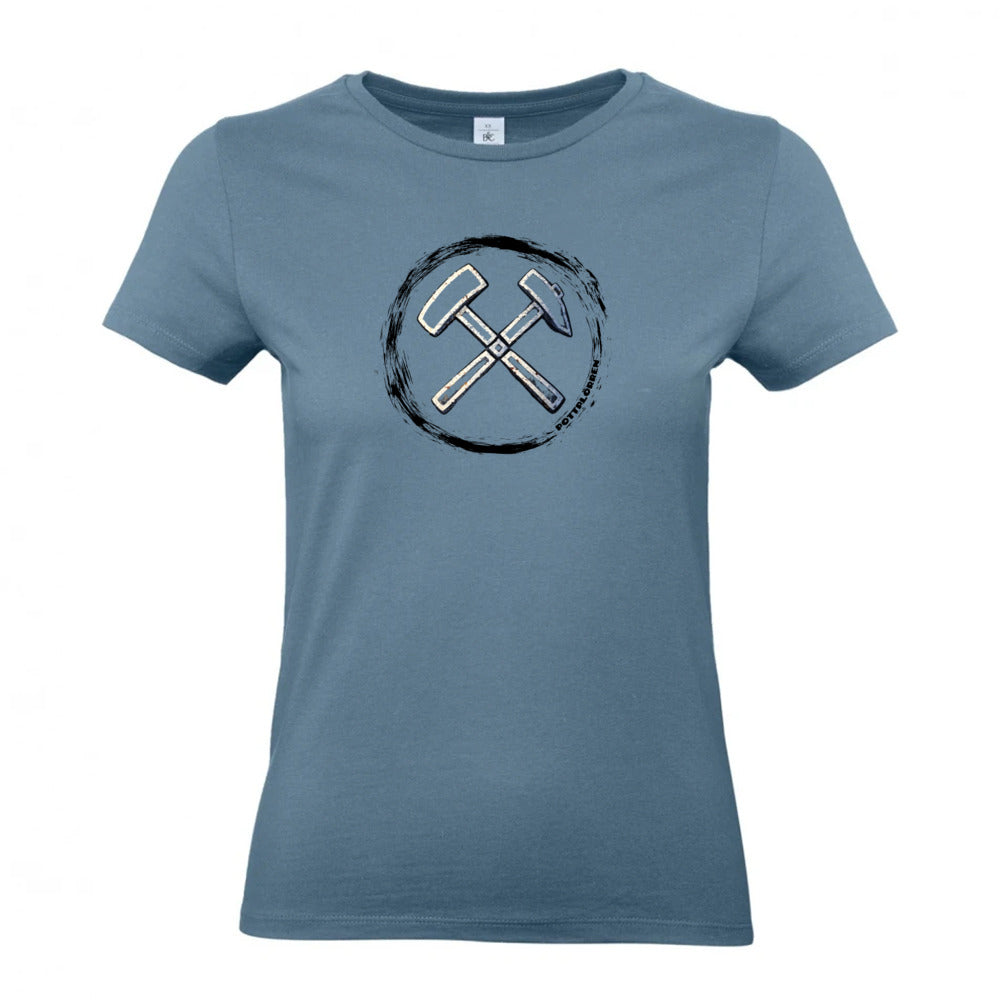 POTTPLÖRREN Mädels Shirt femininer Schnitt mit Eisen & Schlägel Print in vielen Farben