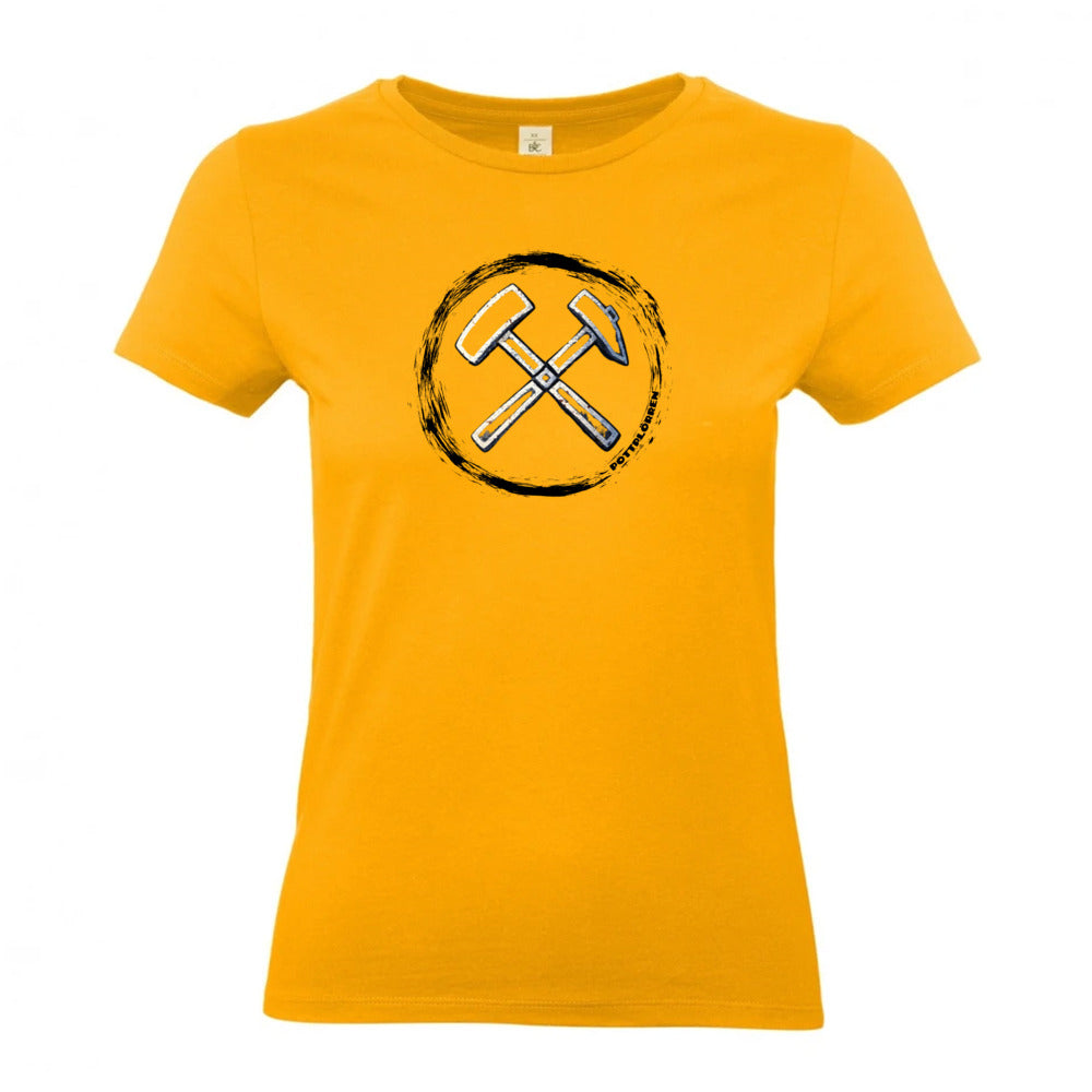 POTTPLÖRREN Mädels Shirt femininer Schnitt mit Eisen & Schlägel Print in vielen Farben