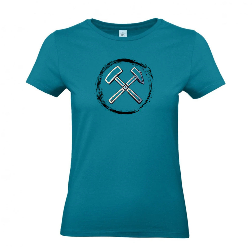 POTTPLÖRREN Mädels Shirt femininer Schnitt mit Eisen & Schlägel Print in vielen Farben