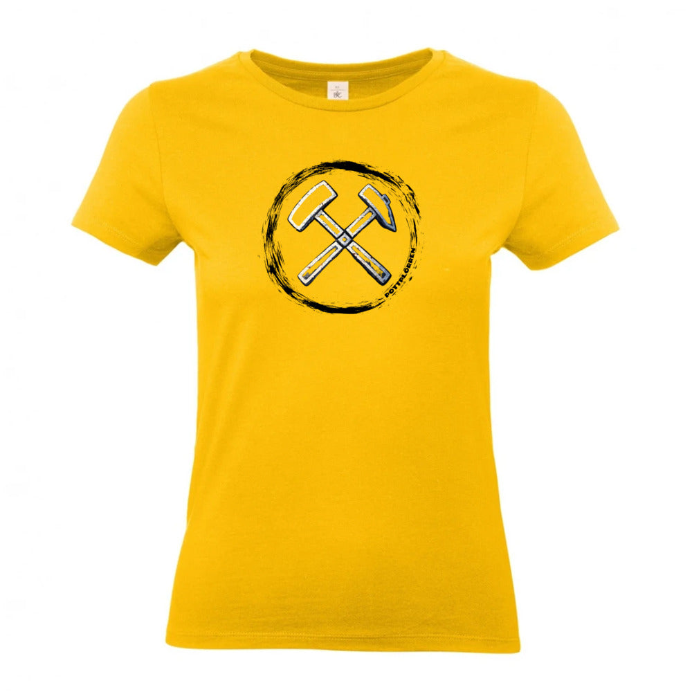 POTTPLÖRREN Mädels Shirt femininer Schnitt mit Eisen & Schlägel Print in vielen Farben