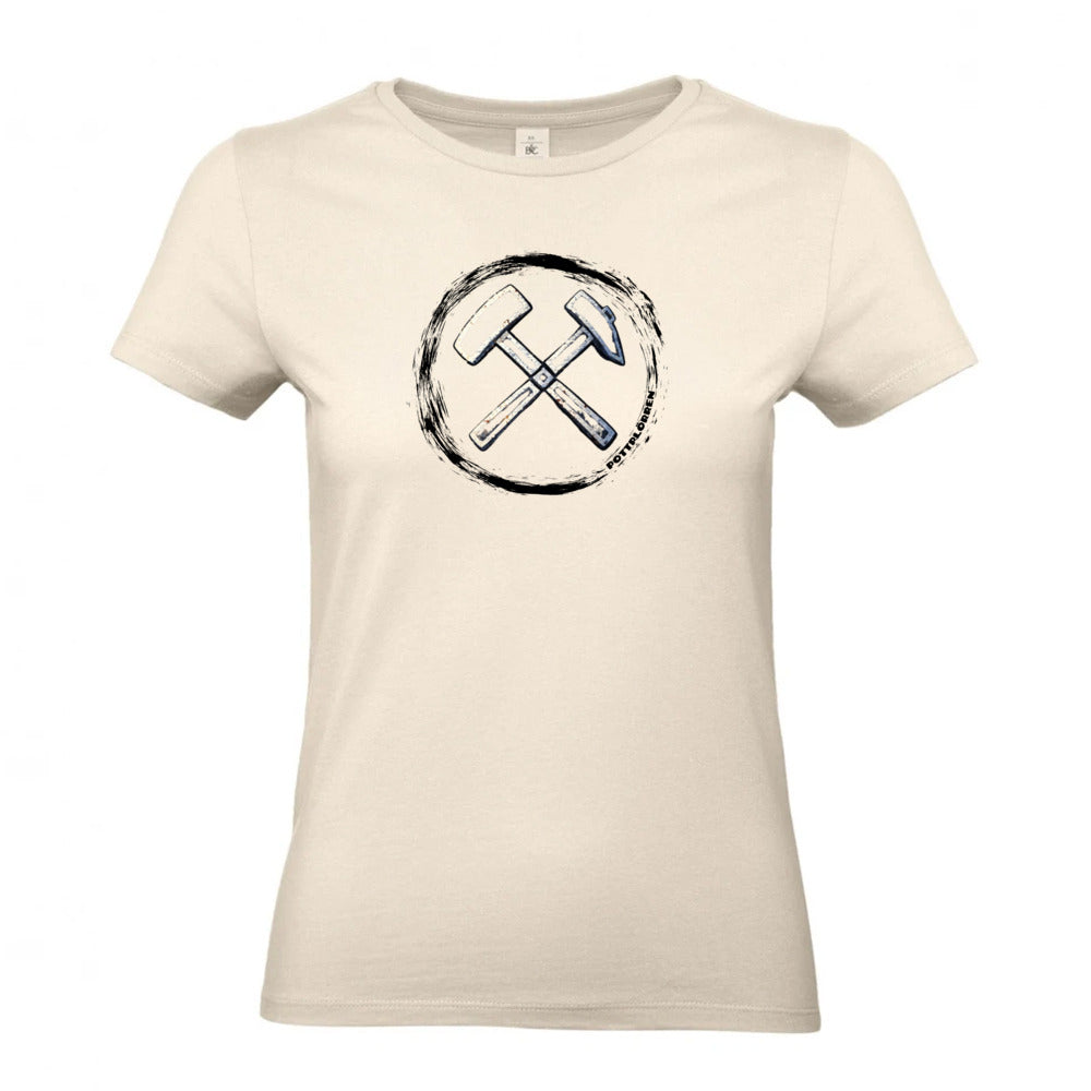 POTTPLÖRREN Mädels Shirt femininer Schnitt mit Eisen & Schlägel Print in vielen Farben