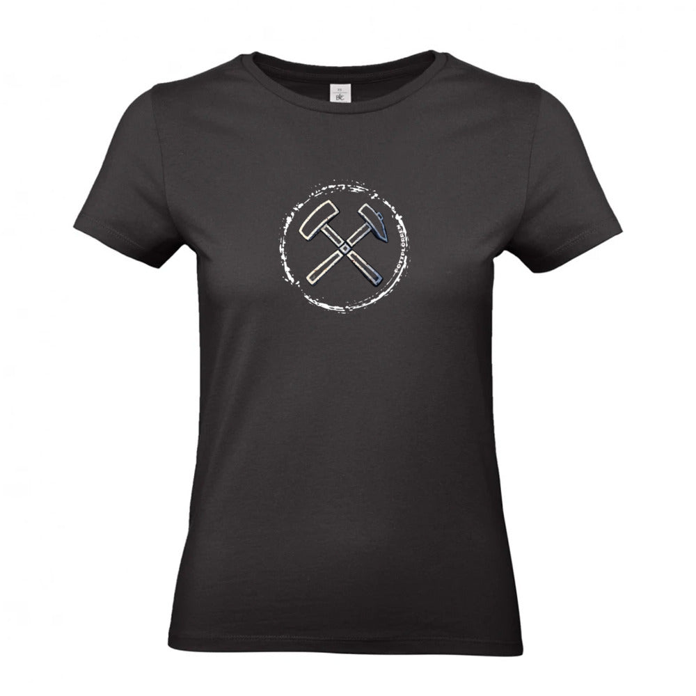 POTTPLÖRREN Mädels Shirt mit Eisen &Schlägel Print auf der Vorderseite in verschiedenen Farben