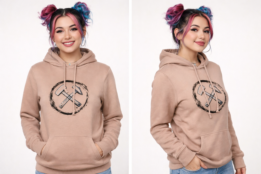 POTTPLÖRREN Mädels Hoodie Eisen & Schlägel Print auf der Brust