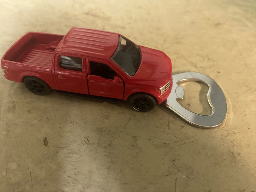 Flaschenöffner aus bespielten Spielzeugauto...Ford F150