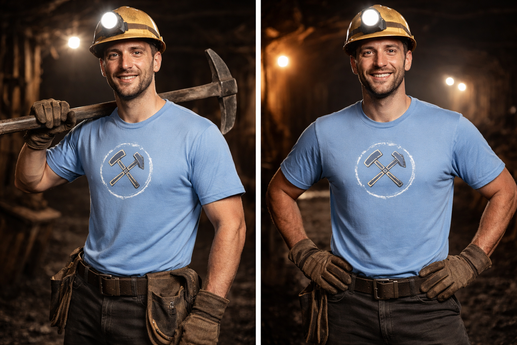 POTTPLÖRREN: Kumpel T-Shirt mit Eisen & Schlägel Print