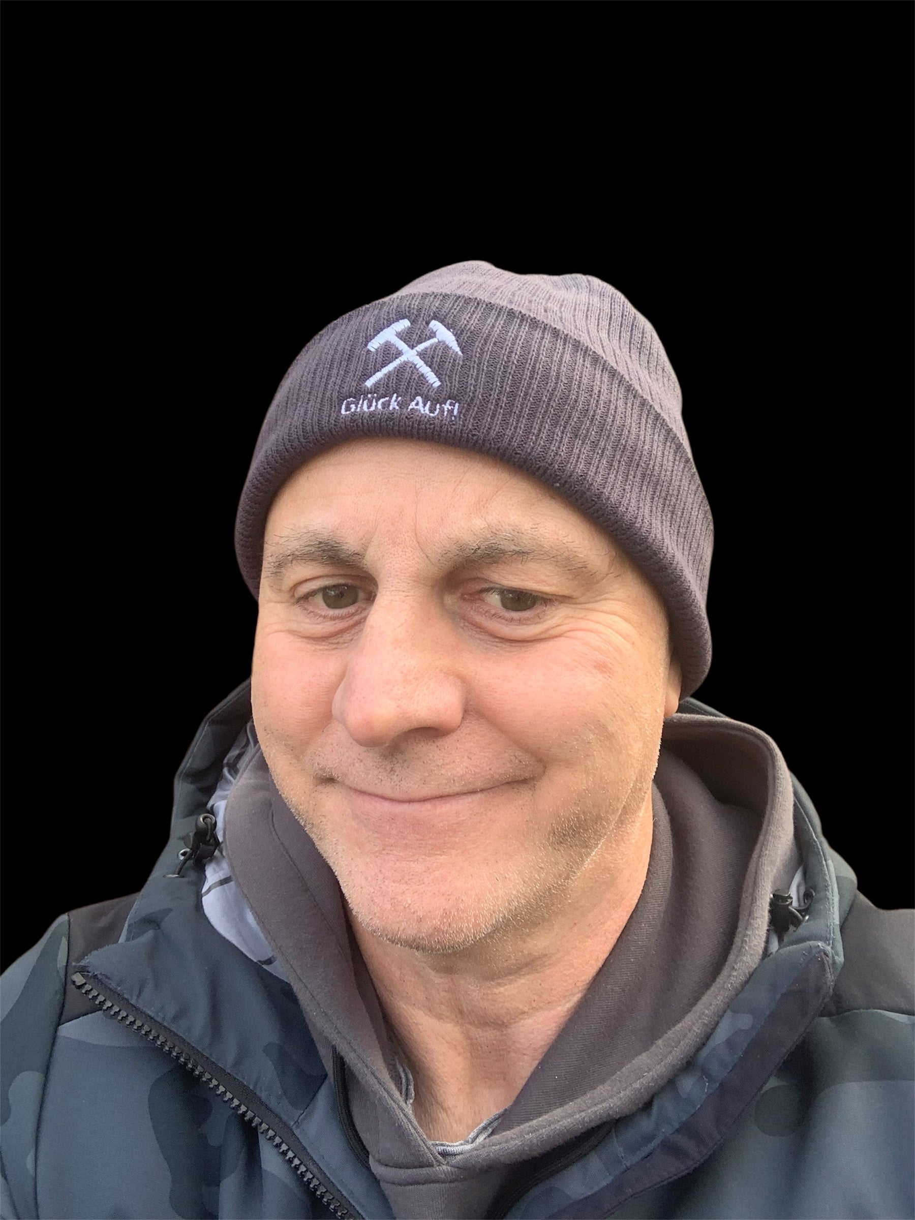 POTTPLÖRREN Ruhrpott Beanie mit Schlägel & Eisen Stick