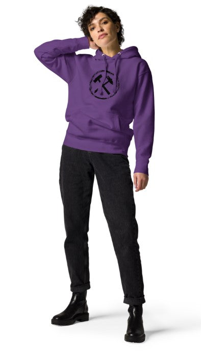 POTTPLÖRREN Mädels Hoodie mit Schlägel & Eisen Frontprint